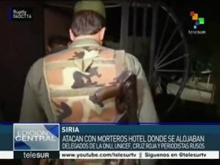 Atacan hotel de delegados de ONU, Unicef y Cruz Roja en Alepo