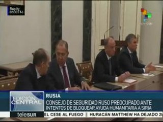 Consejo de Seguridad de Rusia aborda situación en Alepo