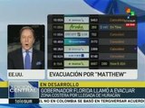 EEUU: evacúan costas de Florida, esperan efecto devastador de Matthew