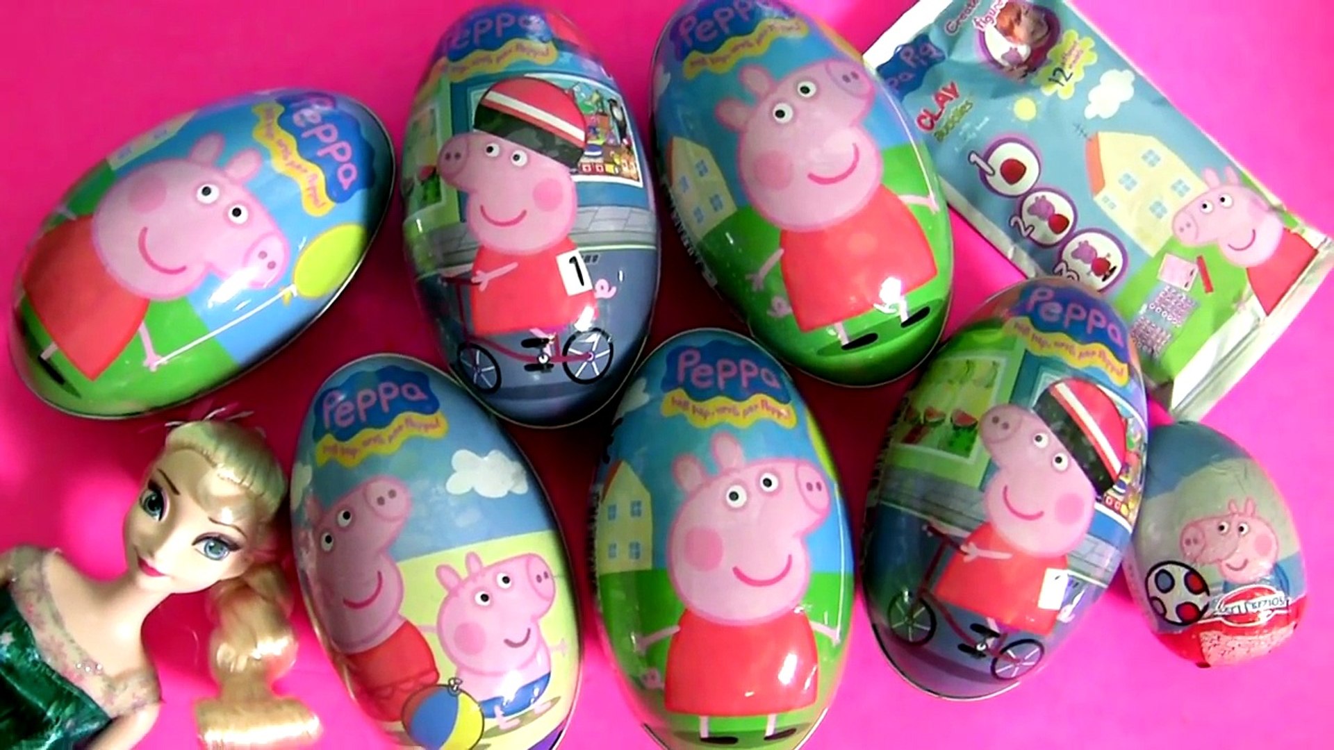 New Peppa Pig Surprise Eggs + Clay Buddies Blind Bags Nickelodeon Huevos  Sorpresa - video dailymotion