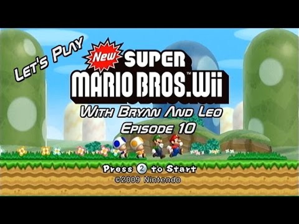 Let's Play New Super Mario Bros. Wii - Episode 10 - With Bryan And Leo
