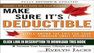 New Book Make Sure It s Deductible, Fourth Edition