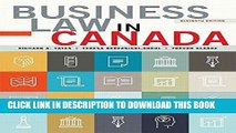 Collection Book Business Law in Canada, Eleventh Canadian Edition Plus MyBusLawLab with Pearson