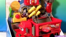 Pixar Cars Mack Truck Hauler Tools Truck 2 in 1 Lightning McQueen and Guido Disney Mechanic Set