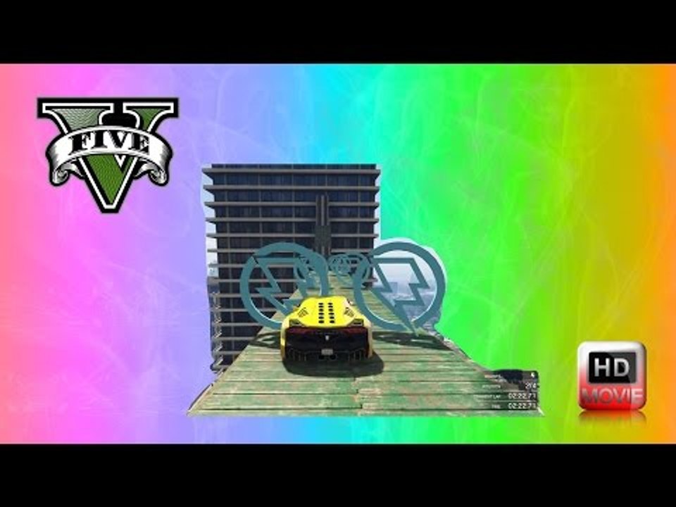 Driving Up On Building ( GTA 5 Funny Moments )