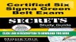 New Book Certified Six Sigma Green Belt Exam Secrets Study Guide: CSSGB Test Review for the Six