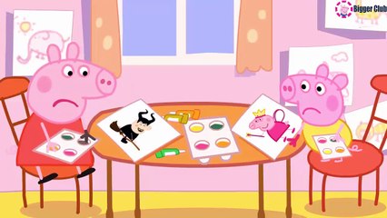 Peppa pig George Eating M&M New Episodes and Doing sports Funny Story