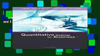 Collection Book Quantitative Methods for Business
