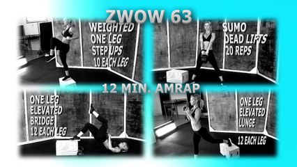 Best Butt Week #2 - 12 minute Real Time Workout - AMRAP- ZWOW 63