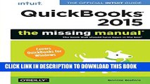 New Book QuickBooks 2015: The Missing Manual: The Official Intuit Guide to QuickBooks 2015
