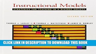 New Book Instructional Models: Strategies for Teaching in a Diverse Society