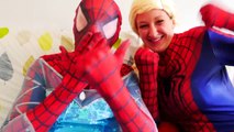 Spiderman vs Frozen Elsa Change Costume in Real Life ft SpiderElsa Super Frozen Spiderbaby Doll