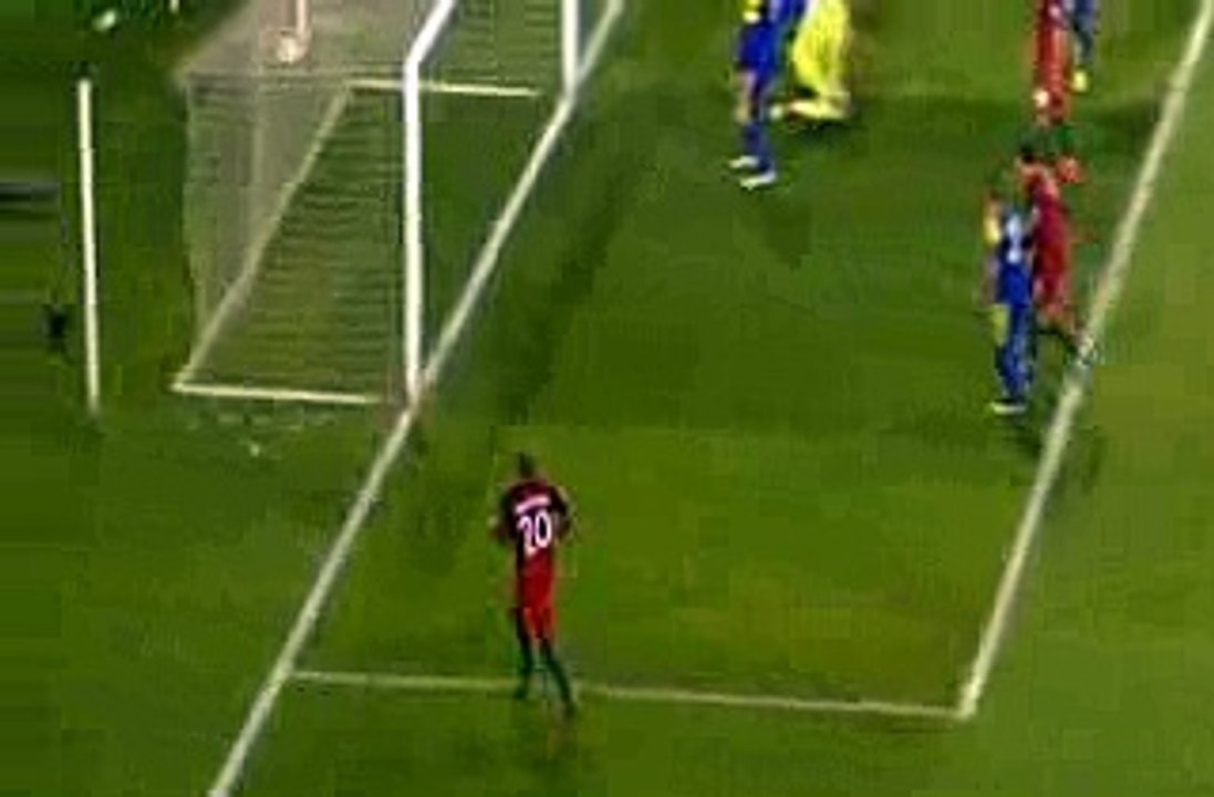Goal João Cancelo. Portugal 3-0 Andorra