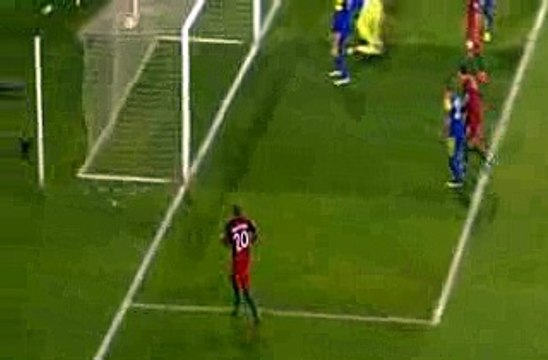 Goal João Cancelo. Portugal 3-0 Andorra