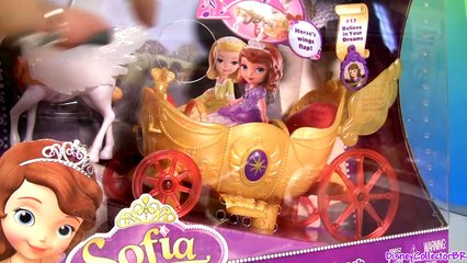 Sofia the First Royal Coach Musical Playset with Pegasus & Princess Amber & Royal Family Carriage