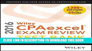 New Book Wiley CPAexcel Exam Review 2016 Test Bank: Regulation