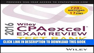 Collection Book Wiley CPAexcel Exam Review 2016 Test Bank: Business Environment and Concepts