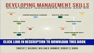 New Book Developing Management Skills: What Great Managers Know and Do