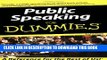 New Book Public Speaking For Dummies