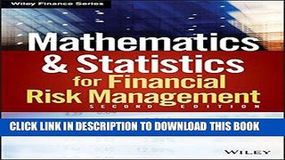 New Book Mathematics and Statistics for Financial Risk Management