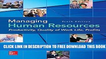 [PDF] Managing Human Resources: Productivity, Quality of Work Life, Profits Full Colection