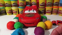 12 Play Doh Pixar Cars Surprise Eggs Micro Drifters and WGP Lightning McQueen Mater and Francesco Be