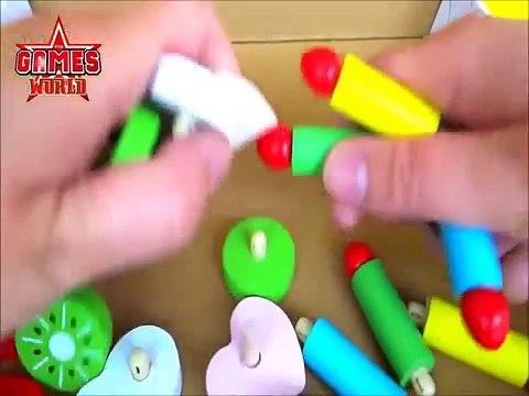 Video Tutorial Permainan Edukasi Untuk Anak Anak, Tips Memotong Kue Ulang tahun Velcro Mainan Bagian