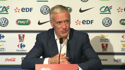 Foot - CM2018 - Bleus : Deschamps «Un coup de froid en début de match...»