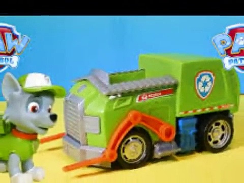 Figurines Jouets Paw Patrol La Pat Patrouille Camion de Recyclage Rocky