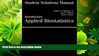 Enjoyed Read Student Solutions Manual for D Agostino/Sullivan/Beiser s Introductory Applied