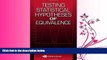 eBook Download Testing Statistical Hypotheses of Equivalence
