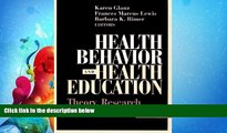 Online eBook Health Behavior and Health Education: Theory, Research, and Practice