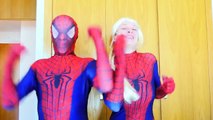 Frozen Elsa vs Jack Frost Sick in Real Life! Superhero ft Twins Spiderman Maleficent & Spidergirl
