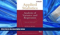 Online eBook Applied Statistics: Analysis of Variance and Regression