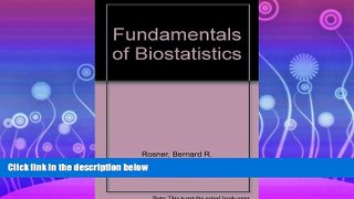 Choose Book Fundamentals of Biostatistics