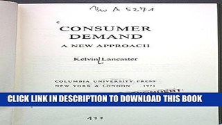 [PDF] Consumer Demand: A New Approach (Study in Economics: No. 5) Full Colection