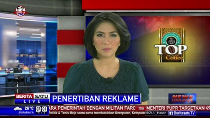 Descargar video: Dishub DKI Tertibkan Reklame Liar di JPO