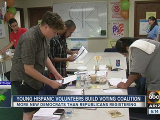 Youth Hispanic volunteers build voting coalition
