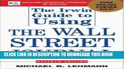 [Read PDF] The Irwin Guide to Using the Wall Street Journal Download Free