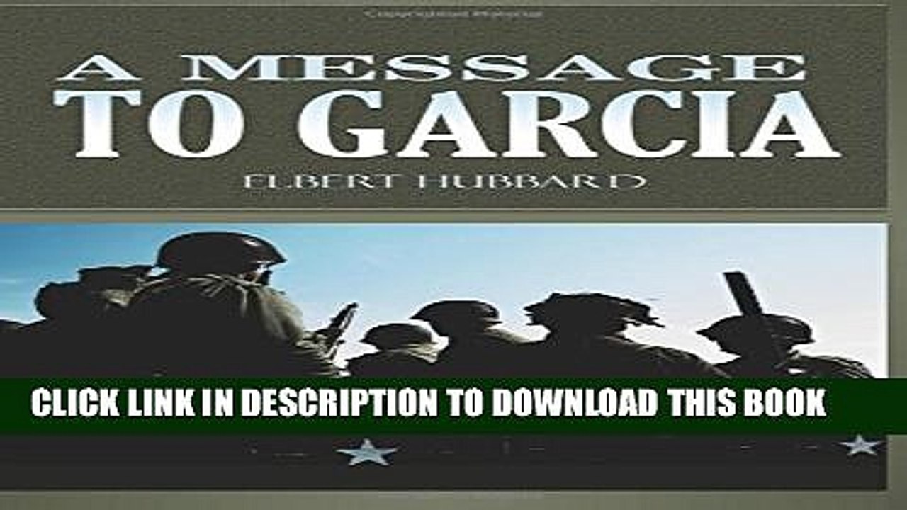 [Read PDF] A Message To Garcia Ebook Free