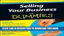 Collection Book Selling Your Business For Dummies