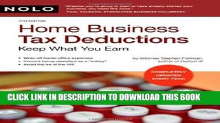 Collection Book Home Business Tax Deductions: Keep What You Earn