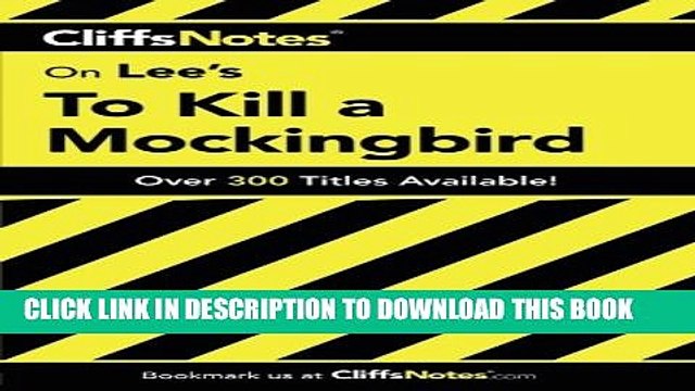 [PDF] On Lee s To Kill a Mockingbird (Cliffs Notes) Full Colection