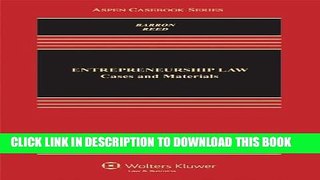 New Book Entrepreneurship Law: Cases   Materials (Aspen Casebooks)