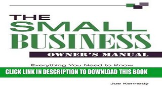 Collection Book The Small Business Owner s Manual: Everything You Need to Know to Start Up and Run