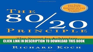 [PDF] The 80/20 Principle: The Secret to Achieving More with Less Full Online