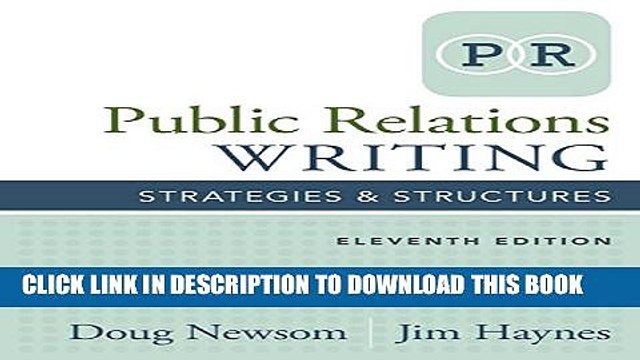 [PDF] Public Relations Writing: Strategies Structures Popular Colection