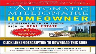 [PDF] The Automatic Millionaire Homeowner: A Lifetime Plan to Finish Rich in Real Estate Full Online