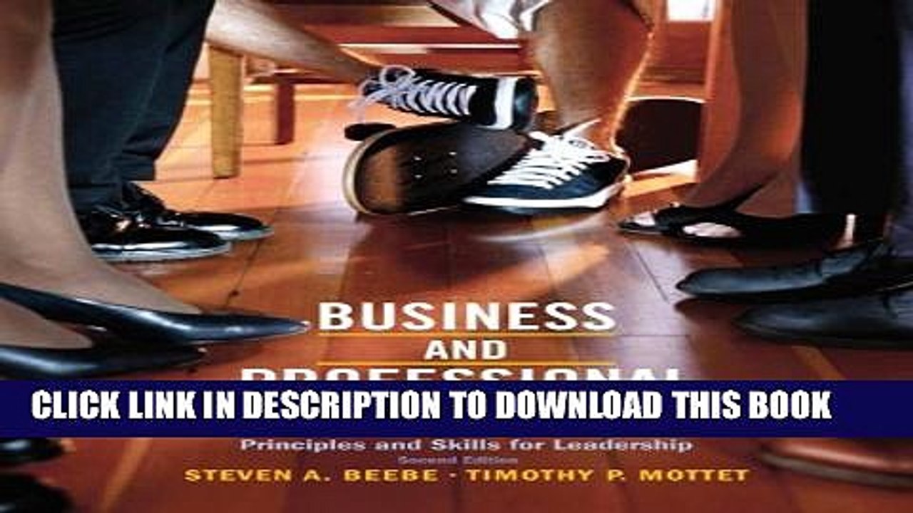 [PDF] Business   Professional Communication: Principles and Skills for Leadership (2nd Edition)