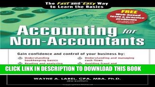 New Book Accounting for Non-Accountants, 3E: The Fast and Easy Way to Learn the Basics (Quick